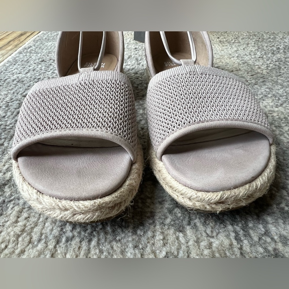 Eileen Fisher Mews Mesh Espadrilles Womens 7 Blush Slip On Sandals - Picture 5 of 9
